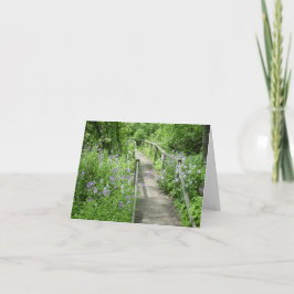 Ein Pfad, der weniger als die Geburtstagskarte ang Karte