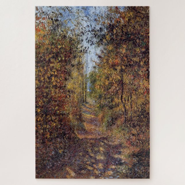 Ein Pfad im Wald, Pontoise (1879) von C.Pissarro (Vertikal)