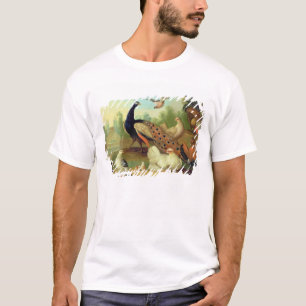 Ein Pfau, Tauben, Hühner und ein Jay in einem Park T-Shirt