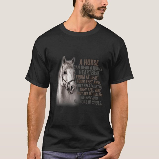 Ein Pferd kann einen menschlichen Herzschlag von m T-Shirt (Vorderseite)