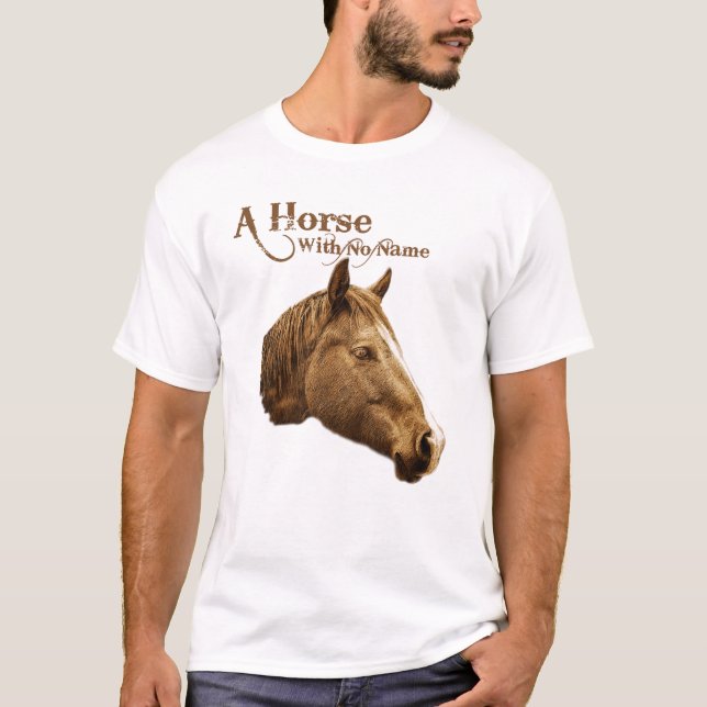 Ein Pferd ohne Namen Brauner Stift Western T-Shirt (Vorderseite)