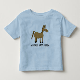 Ein Pferd sagt Wiehern Kleinkind T-shirt