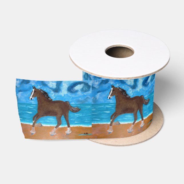 Ein Pferd  Satinband (Spule)