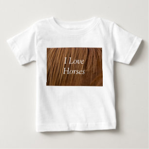 Ein Pferdemane I Liebe Pferde Baby T - Shirt