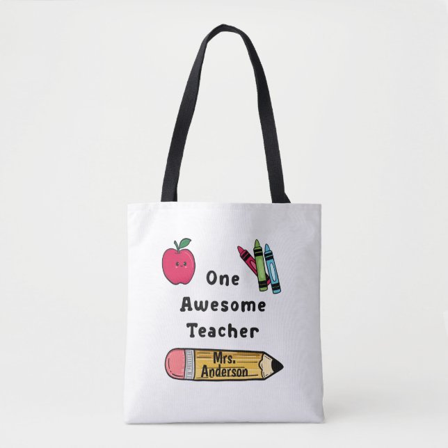 Ein Phantastischer Lehrer Grund I Liebe School Tasche (Vorderseite)
