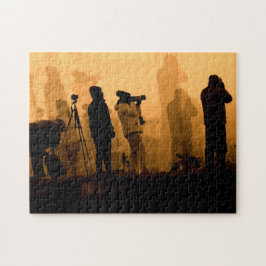 Ein Phantastischer Sonnenuntergang - Gänse bei Son