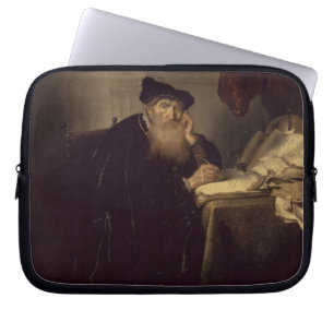 Ein Philosoph, 1635 (Öl auf Platte) Laptopschutzhülle