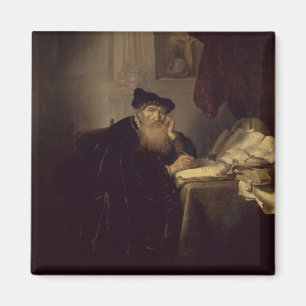 Ein Philosoph, 1635 (Öl auf Platte) Magnet