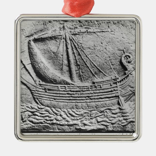 Ein phönizisches Geschäftsschiff bei Sidon Silbernes Ornament (Vorne)