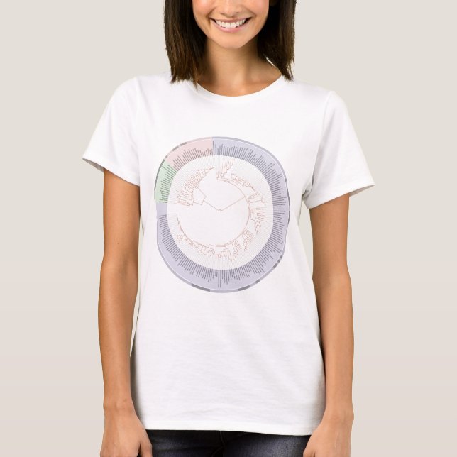 Ein phylogenetischer Baum T-Shirt (Vorderseite)