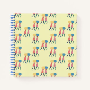 Ein Pillmuster tragen Notizbuch