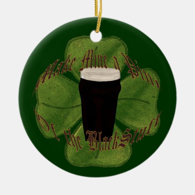 Ein Pint des Schwarzen Stuhls Keramik Ornament (Vorne)