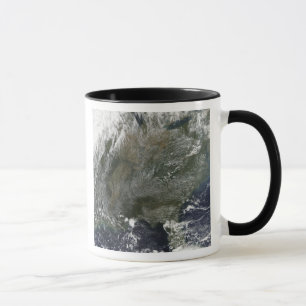 Ein pinwheel Ähnliches Muster der Hochdruckwolken Tasse