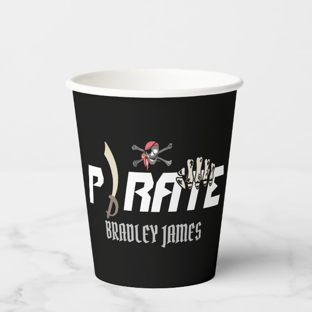 Ein Pirat | International Talk Like a Pirate Day Pappbecher (Vorderseite)