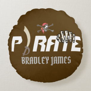 Ein Pirat International Talk Like a Pirate Day Rundes Kissen