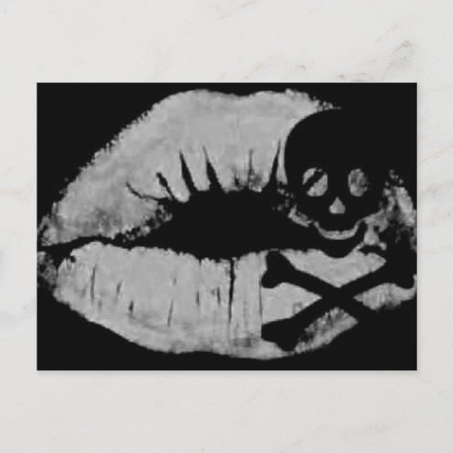 Ein Piratenkuss Postkarte (Vorderseite)