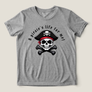 Ein Piratenleben für mich Personalisieren! T-Shirt Tri-Blend Shirt
