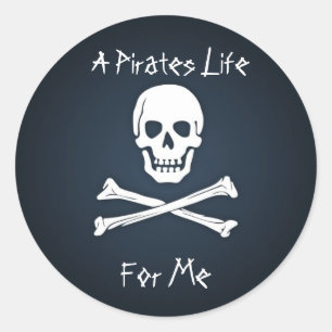 Ein Piratenleben für mich Runder Aufkleber