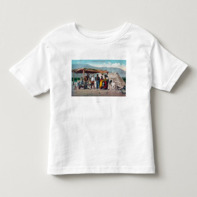 Ein Piute indisches Lager mit NativesNevada Kleinkind T-shirt (Vorderseite)