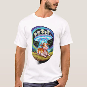 Ein Pizzasschnitt mit einem Burger. T-Shirt