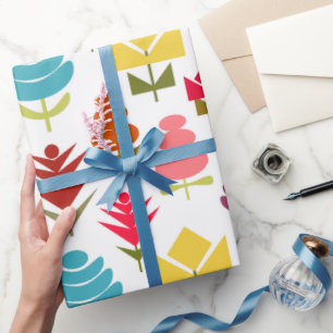Ein Plethora von Blume Geschenkpapier