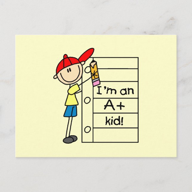 Ein Plus-Kind Postkarte (Vorderseite)