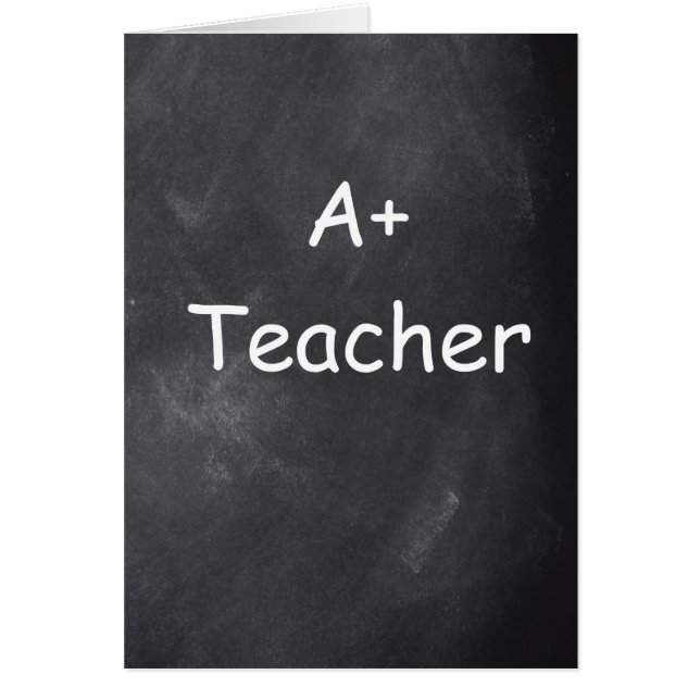 Ein Plus-Lehrer-Chalkboard-Design (Vorne)