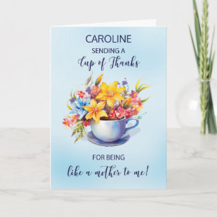 Ein Pokal voller Dankeschön wie eine Mutter am Mut Karte