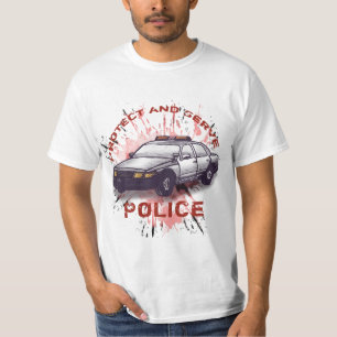Ein Polizei Auto T-Shirt