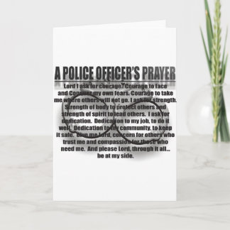 EIN POLIZEIBEAMTER KARTE