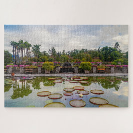 Ein Pool mit Wasserlilien am Lago Maggiore, Italie