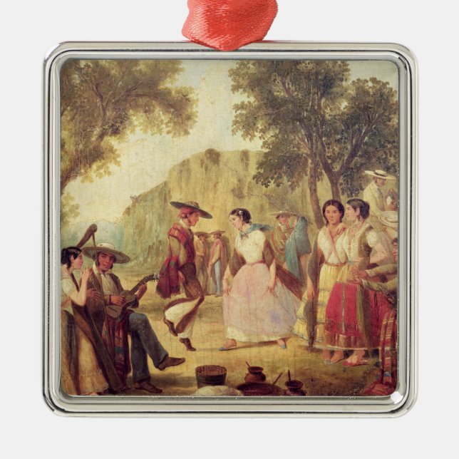 Ein populärer Tanz Silbernes Ornament (Vorne)