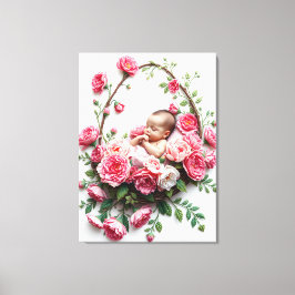 Ein Portrait über die leichte Carnation einer Toch Leinwanddruck