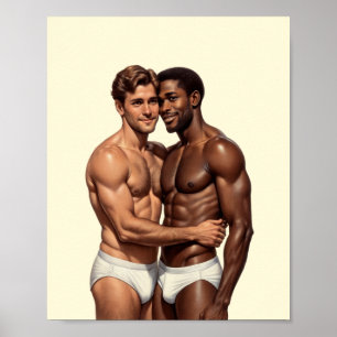 Ein Porträt vereinter Männlichkeit Poster
