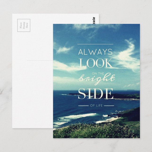 Ein positiver Ausblick auf das Leben / ©Seascape Postkarte (Vorne/Hinten)