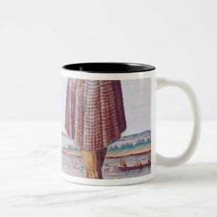 Ein Priester von Secoton in Virginia Zweifarbige Tasse