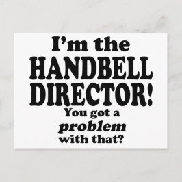 Ein Problem damit got, Handbell Director Postkarte