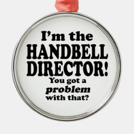 Ein Problem damit got, Handbell Director Silbernes Ornament