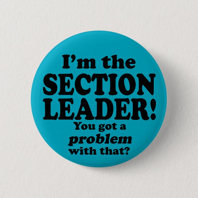 Ein Problem mit diesem, Abschnitt Leader got Button (Vorderseite)