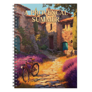 Ein provençalisches Sommer-Reiseplakat Notizblock