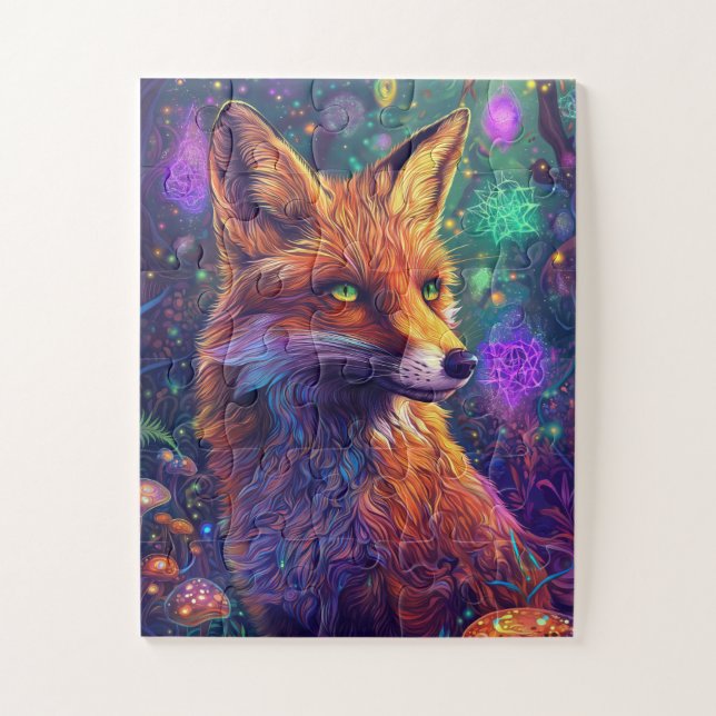 Ein psychedelischer roter Fuchs (Vertikal)