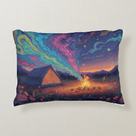 Ein psychedelisches Camping-Kissen Dekokissen