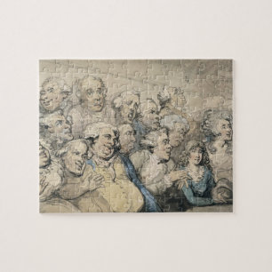 Ein Publikum am Drury Weg-Theater (Stift u. Tinte