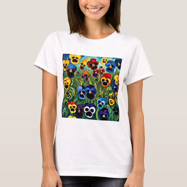 Ein Publikum von Stiefmütterchen T-Shirt (Vorderseite)