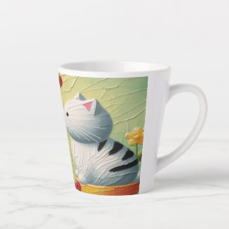 Ein purpurer Schluck Milchtasse