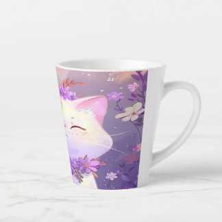 Ein purpurer Schluck Milchtasse