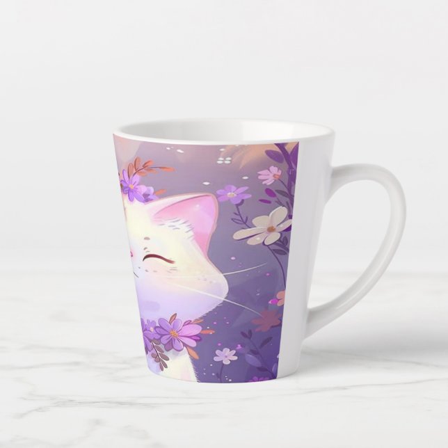 Ein purpurer Schluck Milchtasse (Rechts)