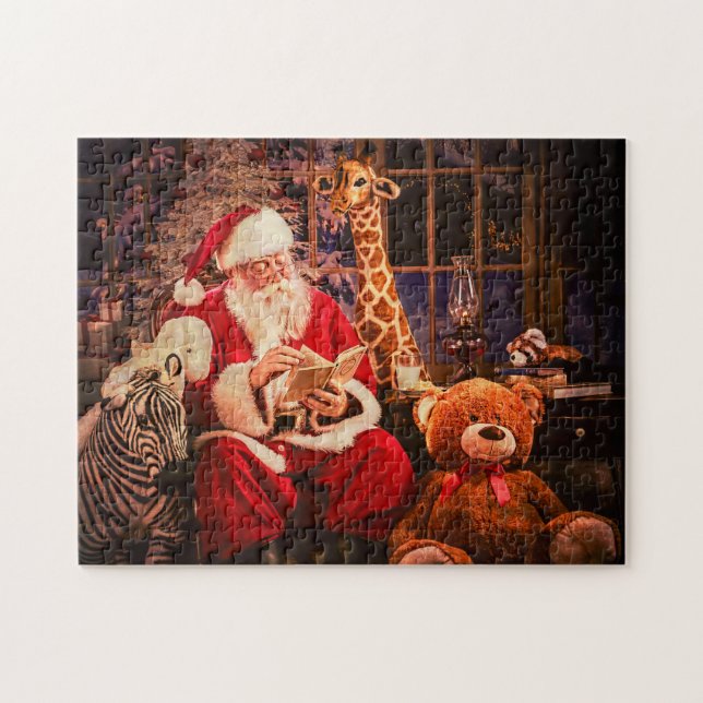 Ein Puzzlespiel, Weihnachtsmann mit angefülltem (Horizontal)