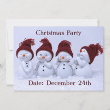 Ein Quartett der Schneemänner