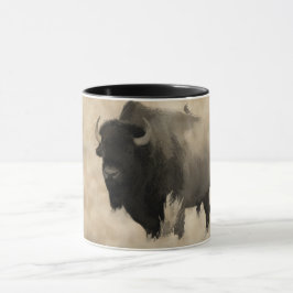 "Ein Rad anhalten" - Bison-lovers Design Tasse